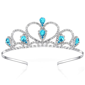 UNIQ Red Gems Rhinestone Tiara No Comb for Little Kid Big Kid Prom Birthday Elsa Princess Crown Girl Tiara